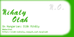 mihaly olah business card